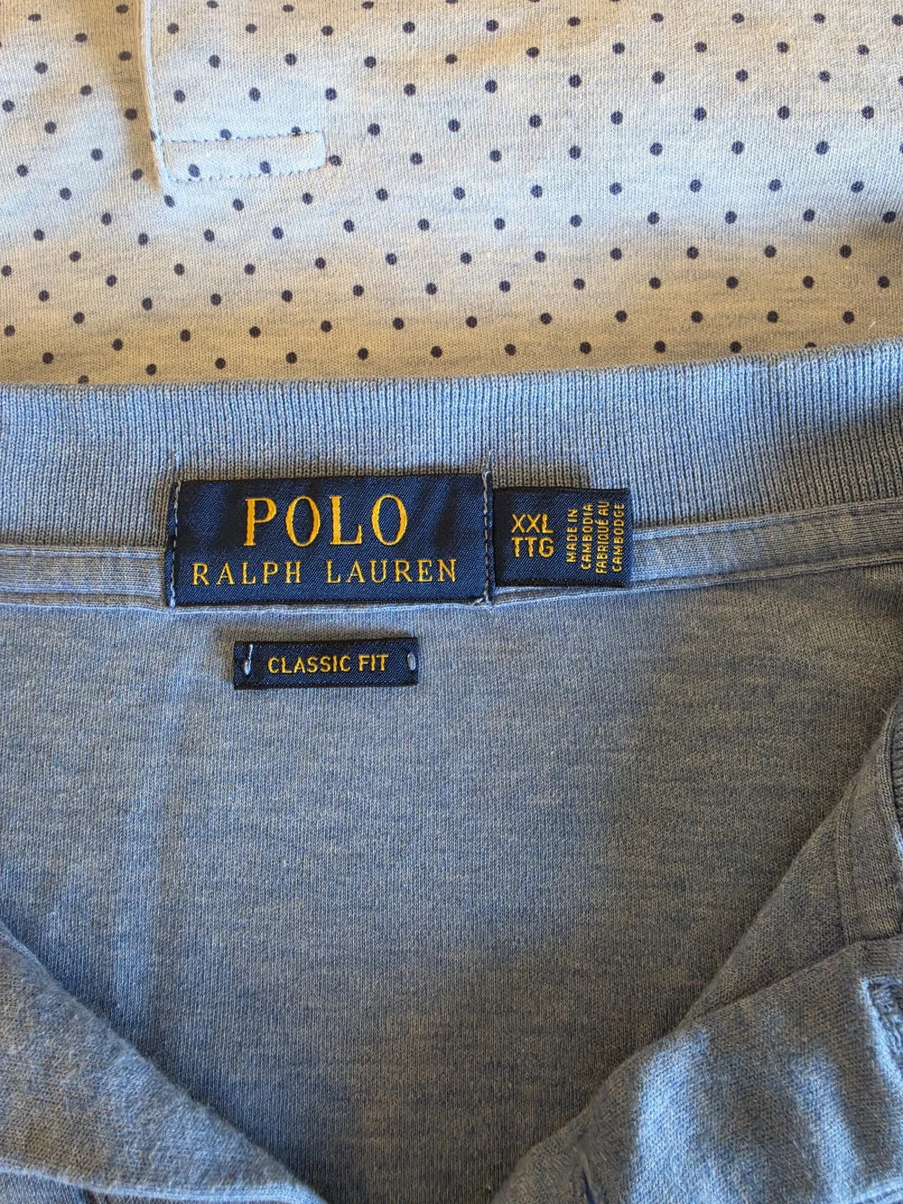 Polo by Ralph Lauren Men’s Polo Trio - Coral, White with Navy Dot, Light Blue